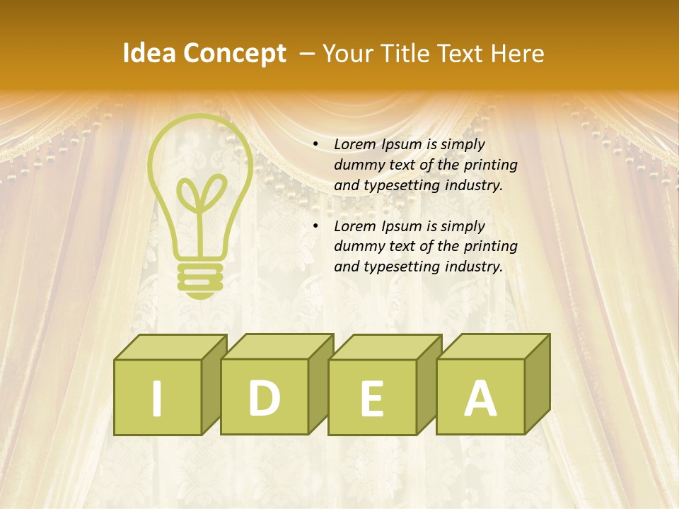 Curtain Luxury PowerPoint Template