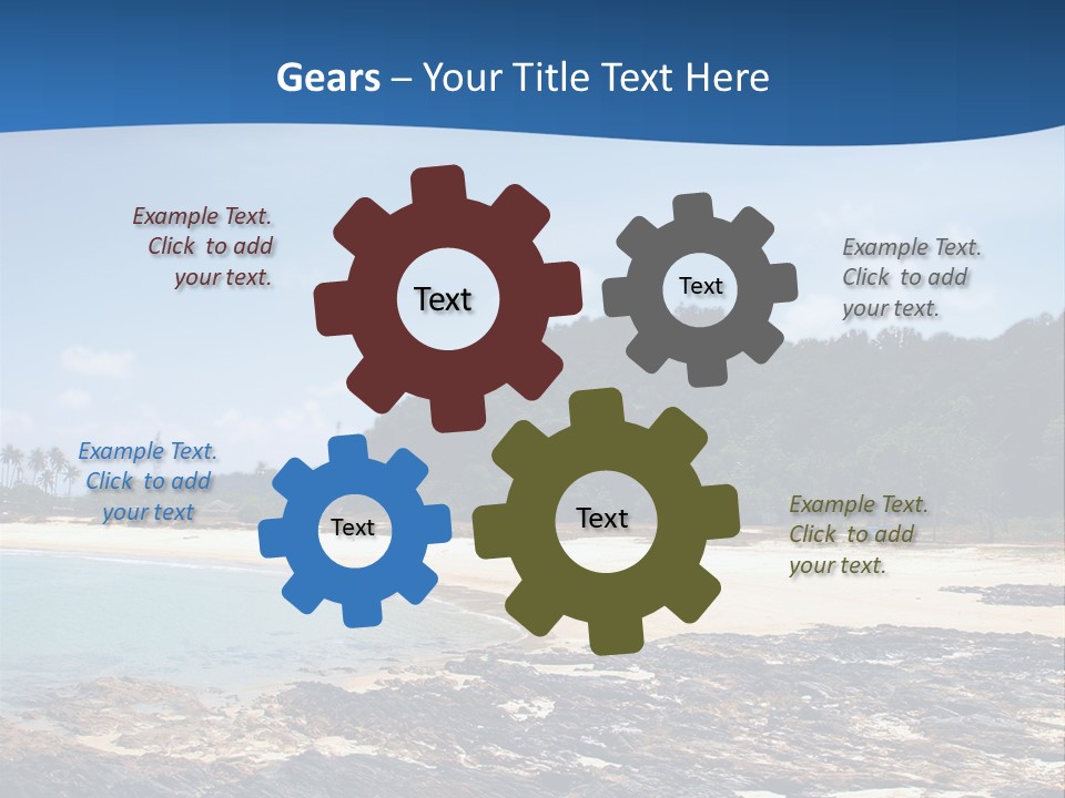 Water Pacific Village PowerPoint Template