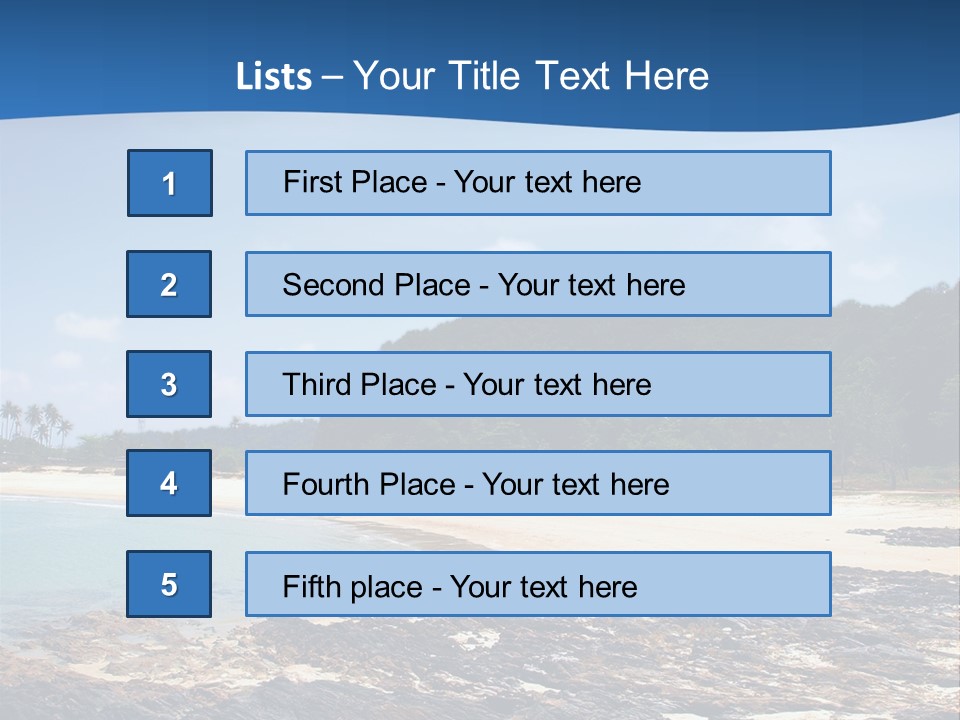 Water Pacific Village PowerPoint Template