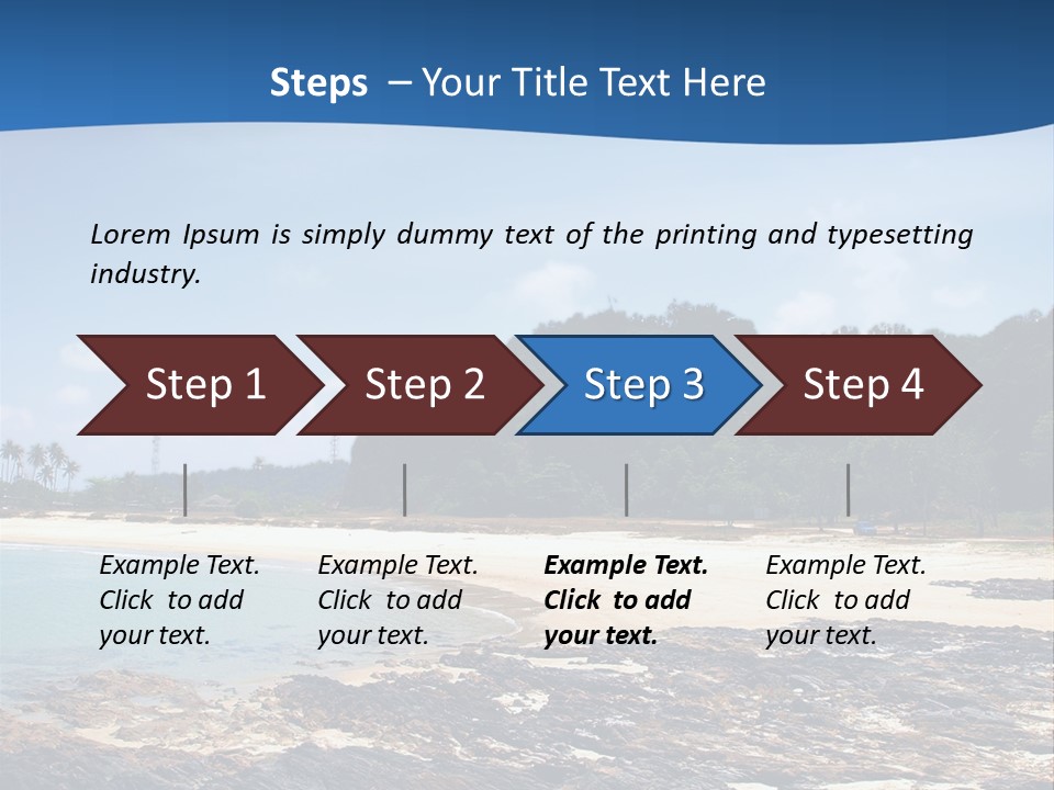 Water Pacific Village PowerPoint Template