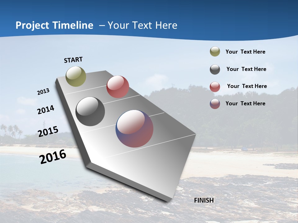 Water Pacific Village PowerPoint Template