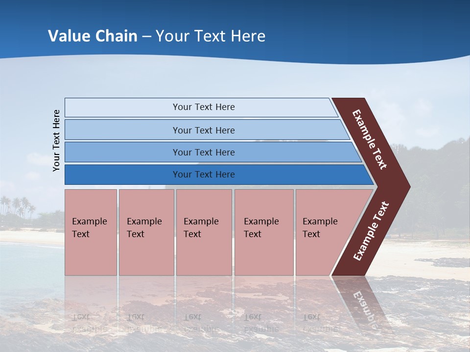 Water Pacific Village PowerPoint Template