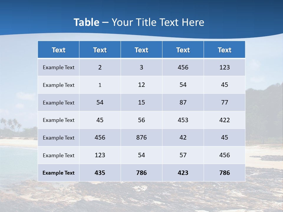 Water Pacific Village PowerPoint Template