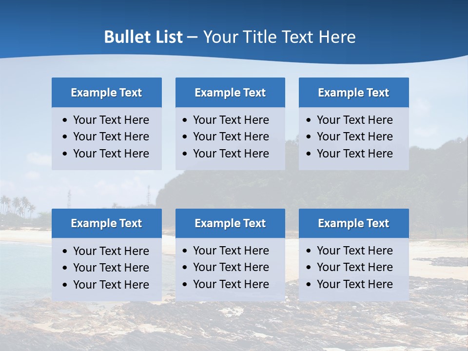Water Pacific Village PowerPoint Template