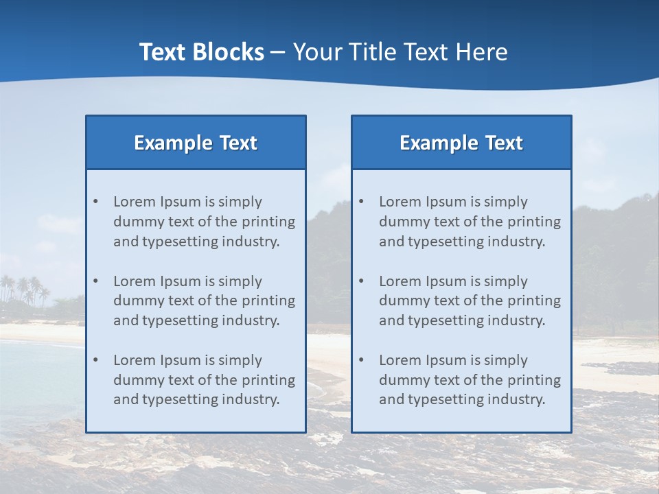 Water Pacific Village PowerPoint Template