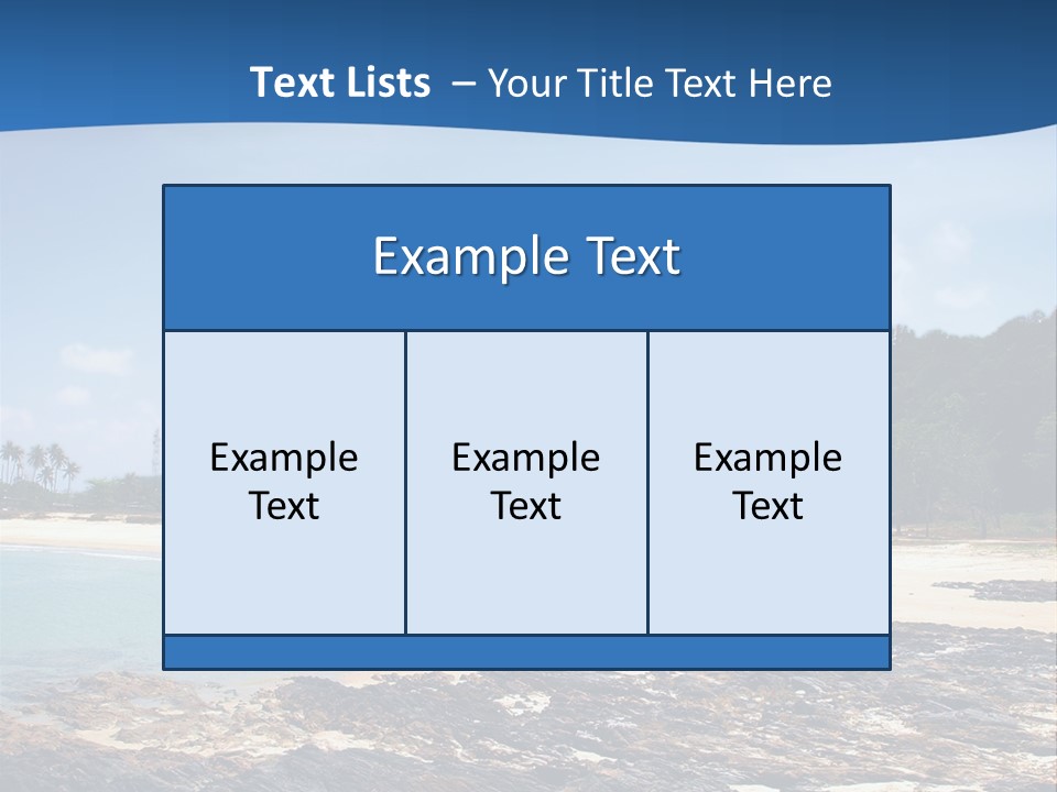 Water Pacific Village PowerPoint Template