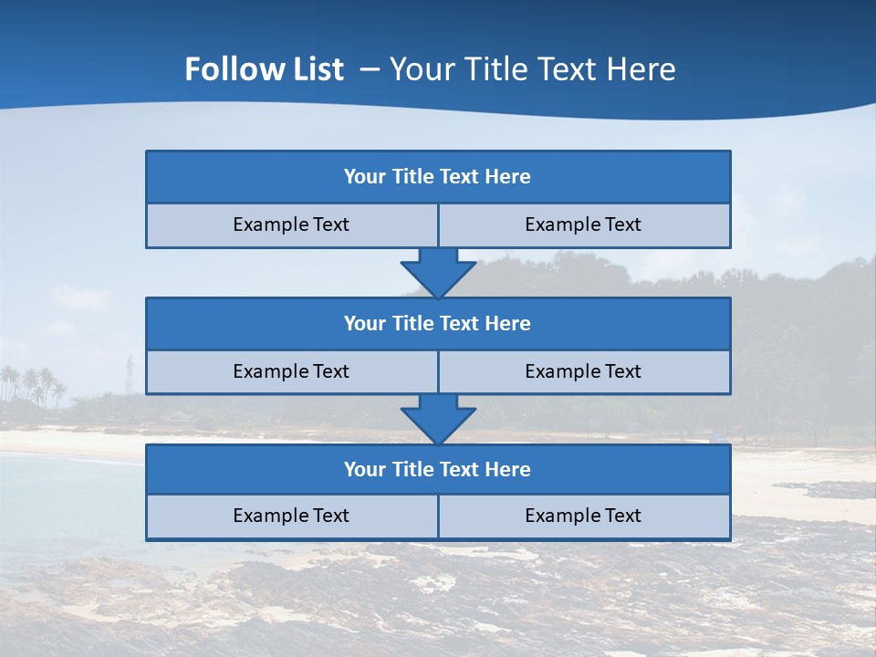 Water Pacific Village PowerPoint Template