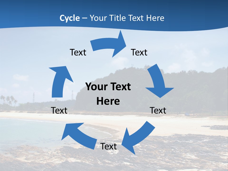 Water Pacific Village PowerPoint Template