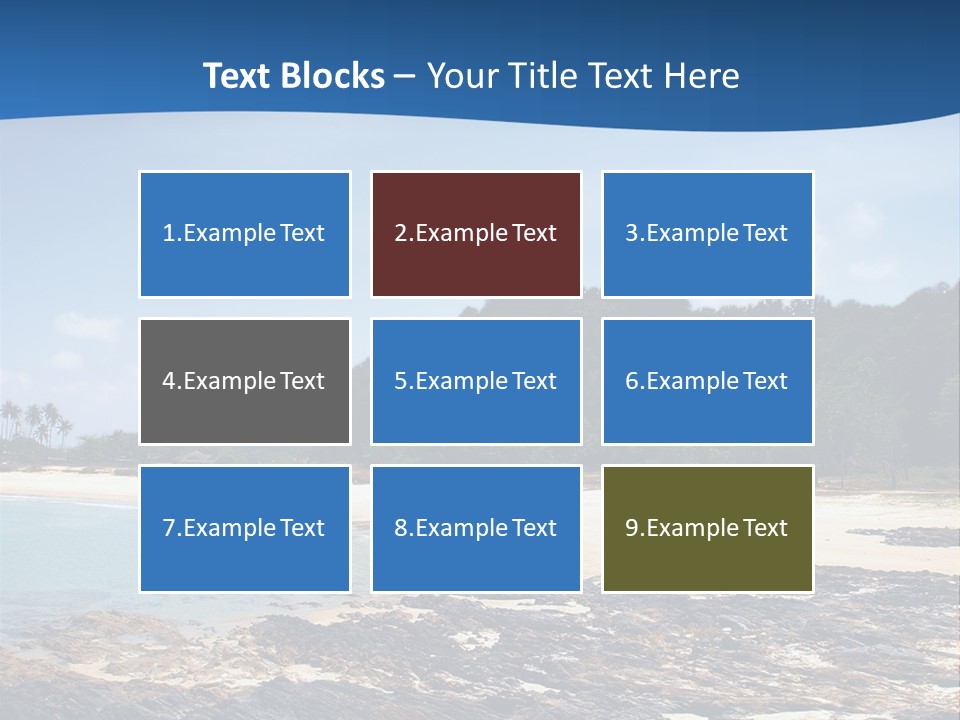 Water Pacific Village PowerPoint Template