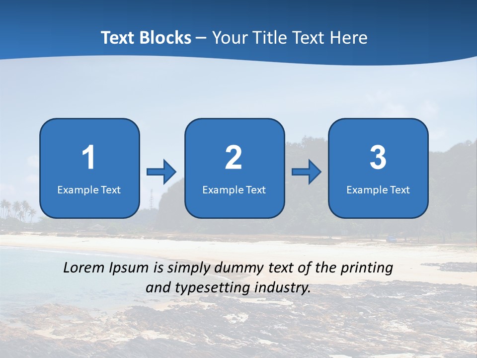 Water Pacific Village PowerPoint Template