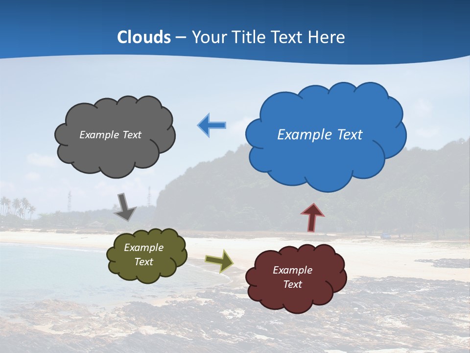 Water Pacific Village PowerPoint Template