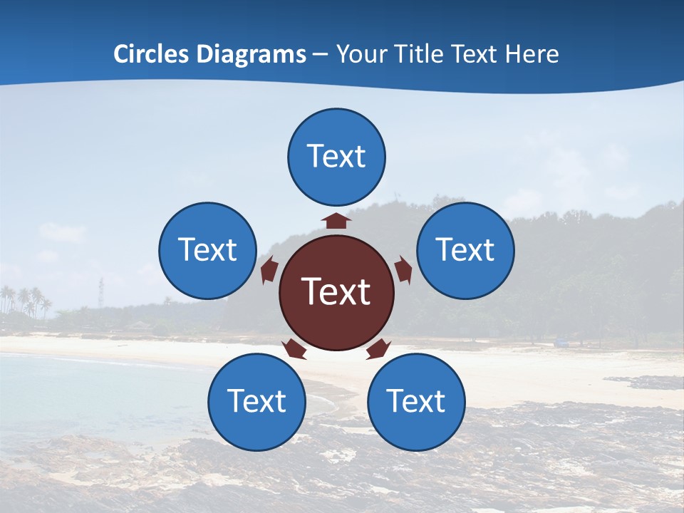 Water Pacific Village PowerPoint Template