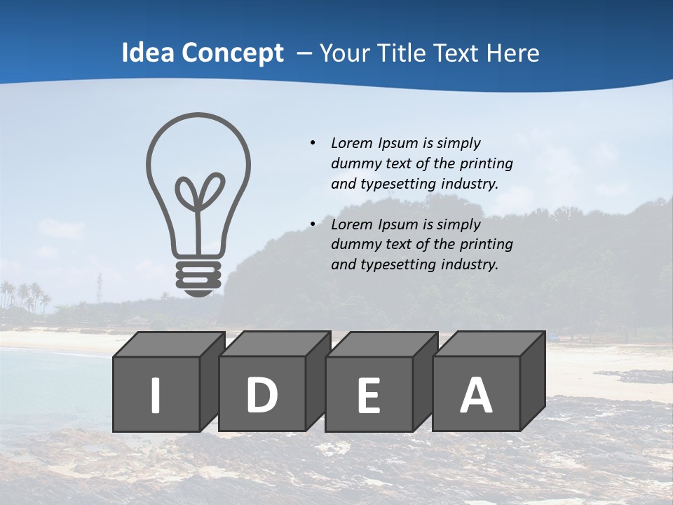 Water Pacific Village PowerPoint Template