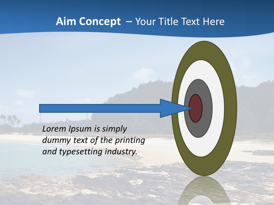 Water Pacific Village PowerPoint Template