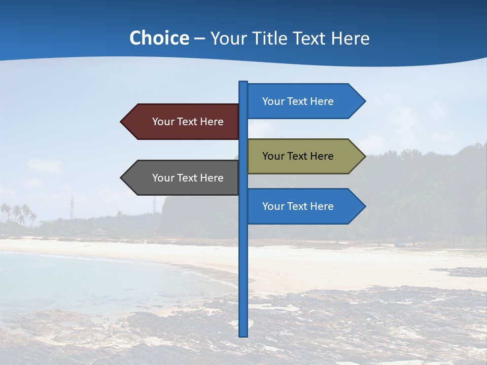 Water Pacific Village PowerPoint Template