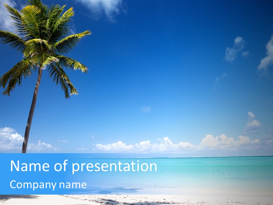 Caribbean Beach PowerPoint Template