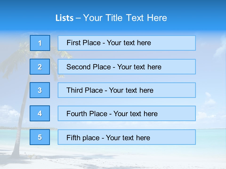 Caribbean Beach PowerPoint Template