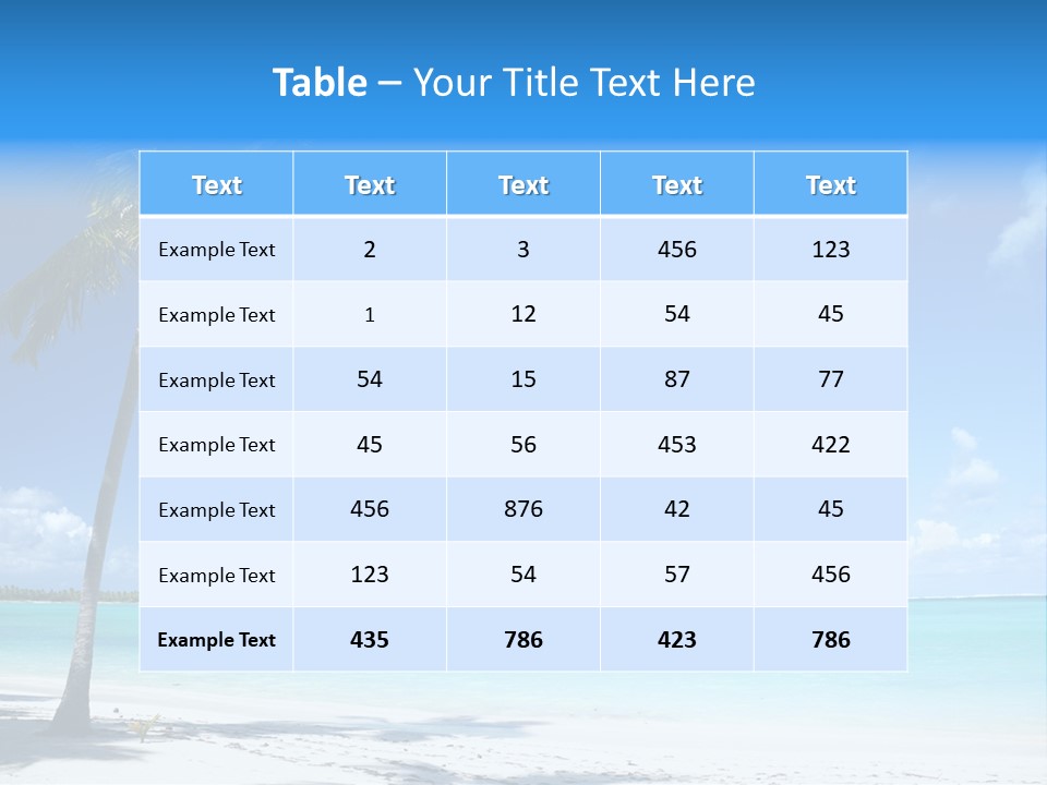 Caribbean Beach PowerPoint Template