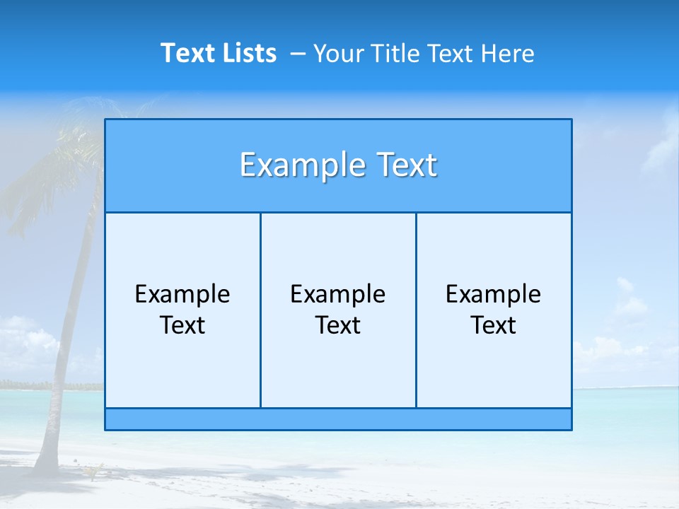 Caribbean Beach PowerPoint Template