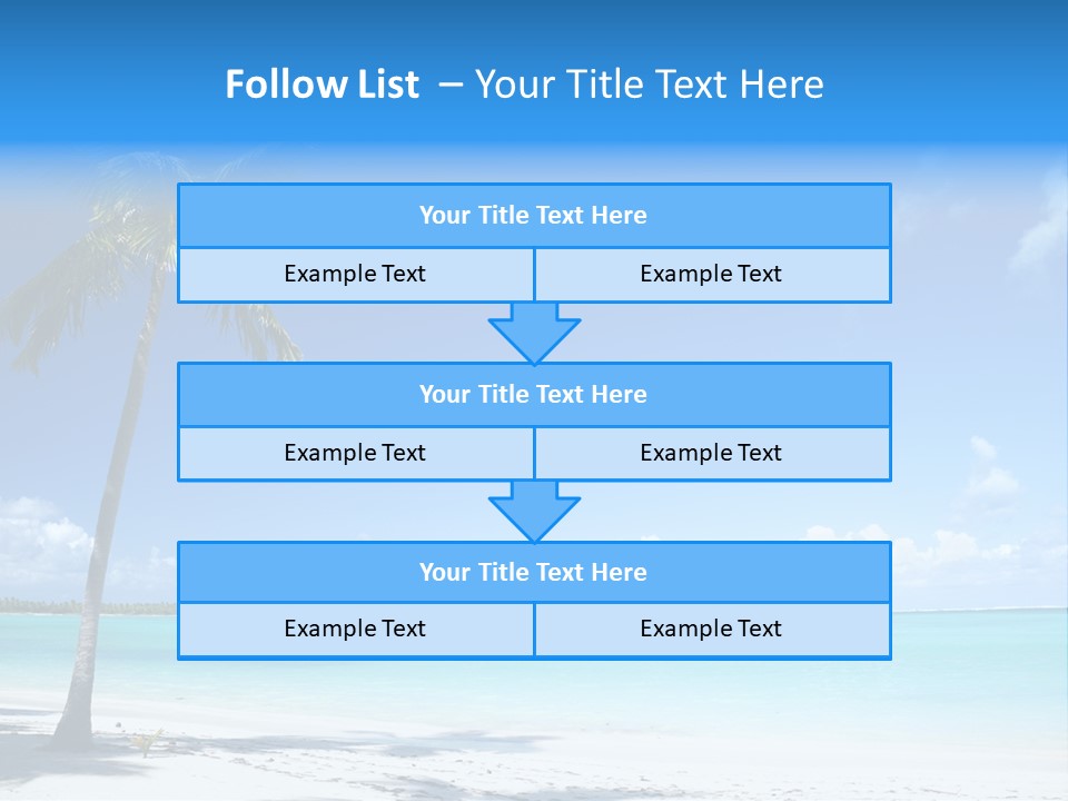 Caribbean Beach PowerPoint Template