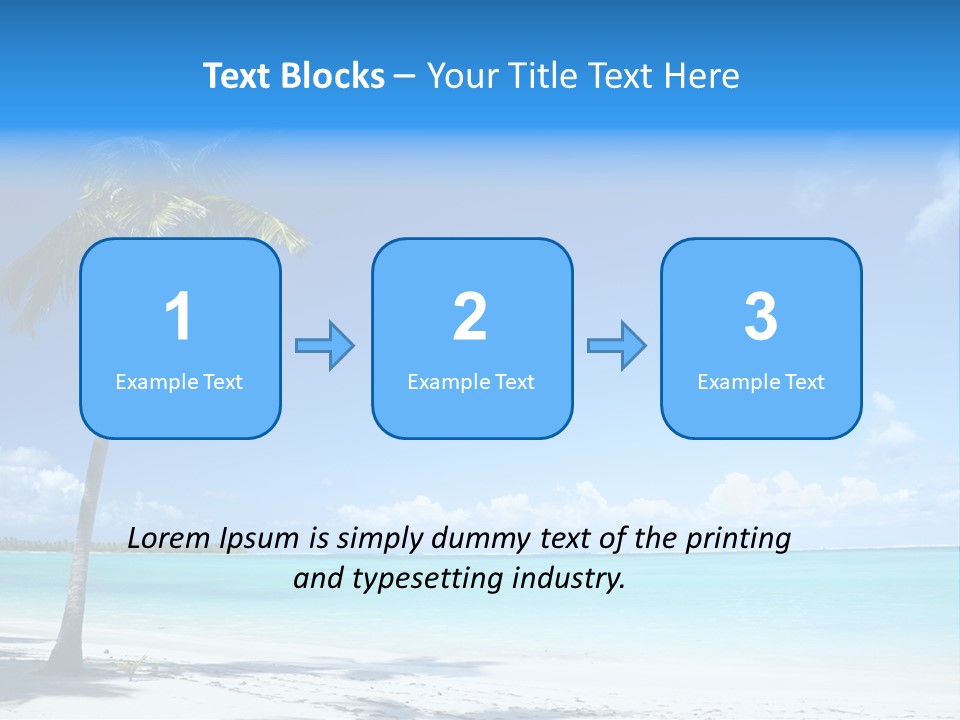 Caribbean Beach PowerPoint Template