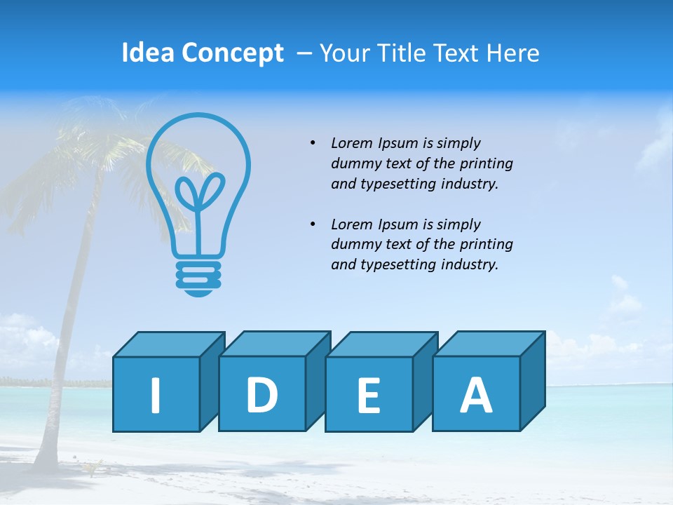 Caribbean Beach PowerPoint Template