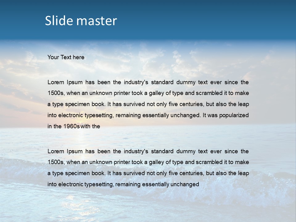 Beautiful Sea PowerPoint Template