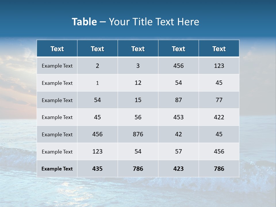 Beautiful Sea PowerPoint Template