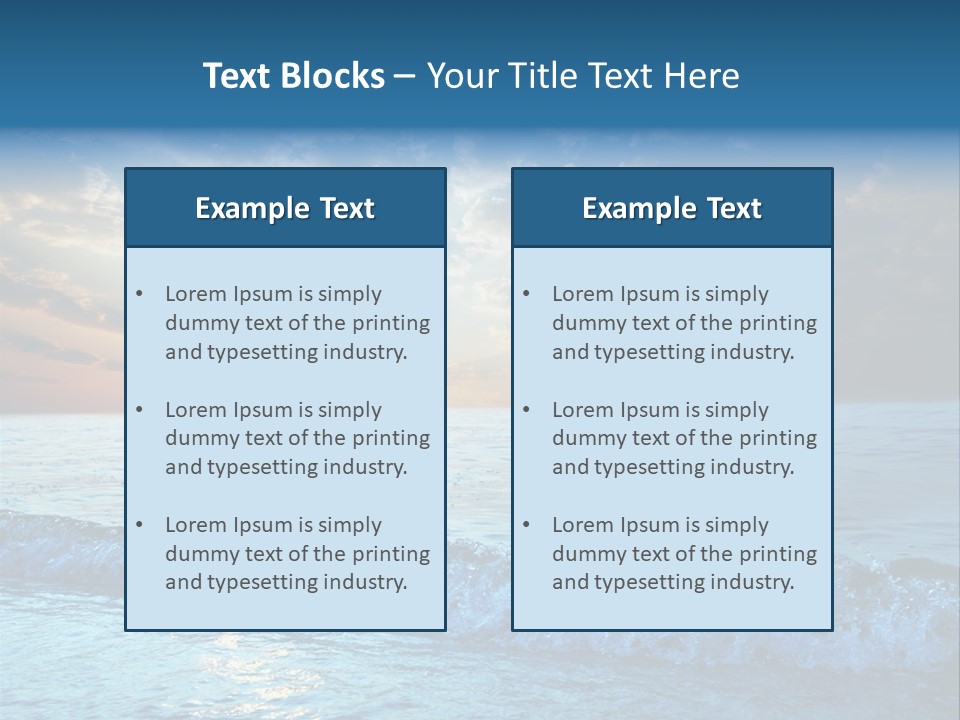 Beautiful Sea PowerPoint Template