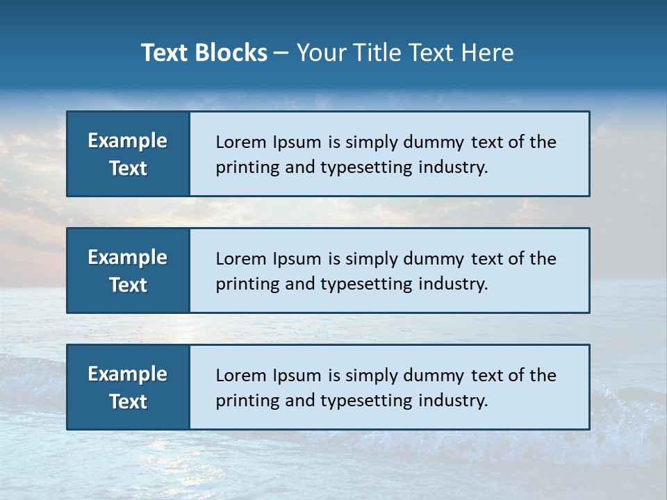 Beautiful Sea PowerPoint Template