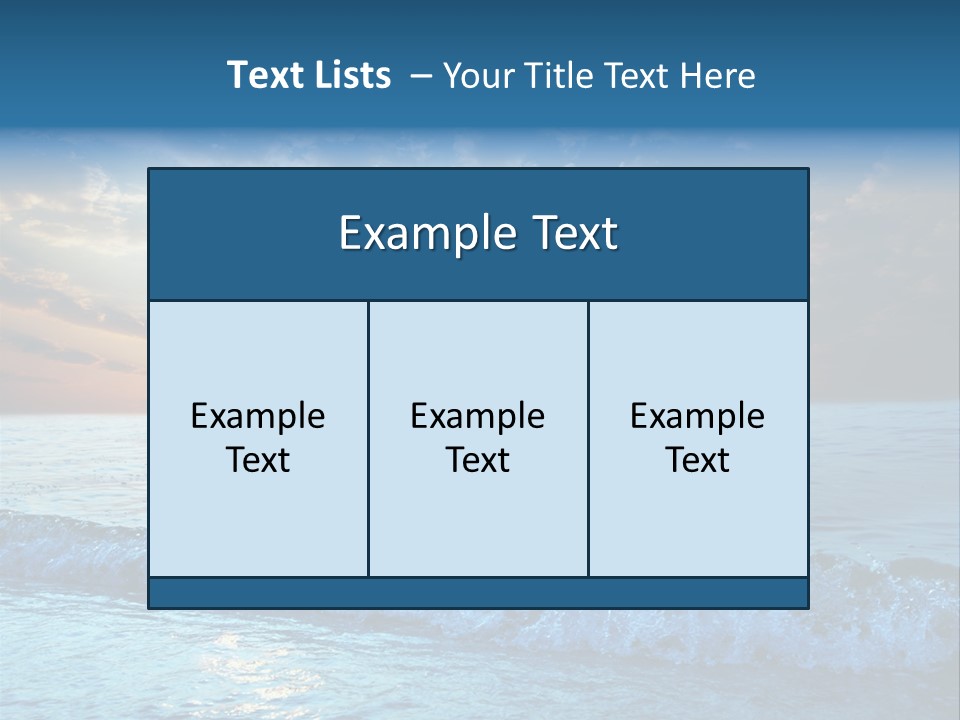 Beautiful Sea PowerPoint Template
