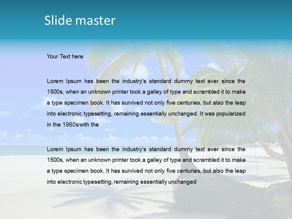 Nature Blue Sky PowerPoint Template