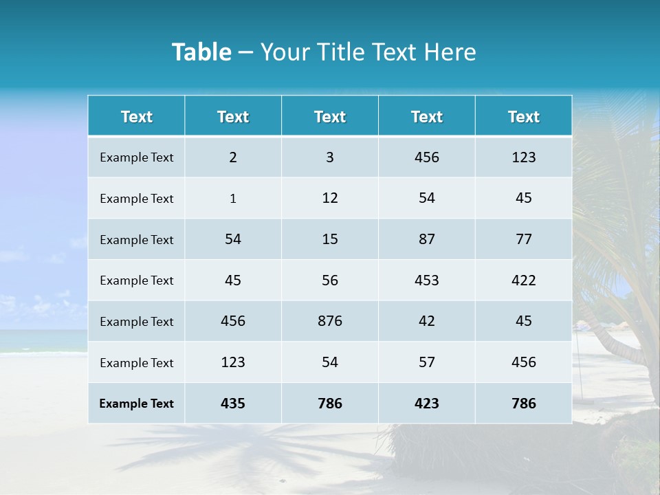 Nature Blue Sky PowerPoint Template