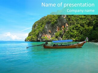 Monkey Bay Thailand PowerPoint Template