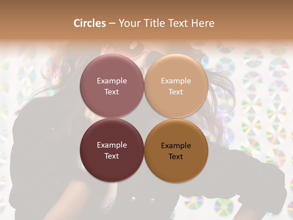 Woman Sunglasses PowerPoint Template