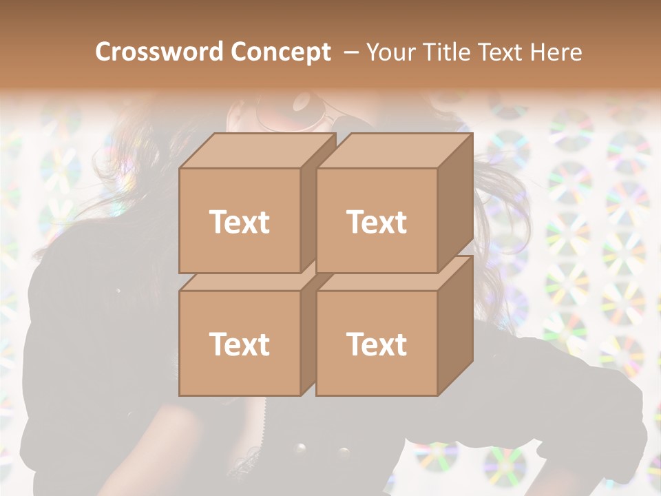 Woman Sunglasses PowerPoint Template