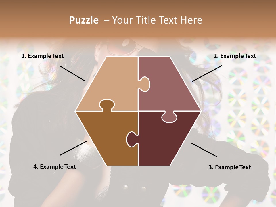 Woman Sunglasses PowerPoint Template