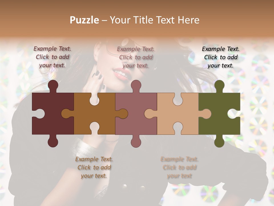 Woman Sunglasses PowerPoint Template