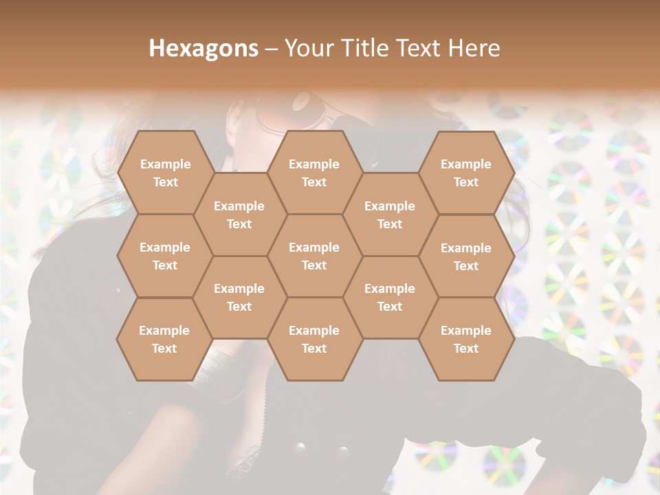 Woman Sunglasses PowerPoint Template