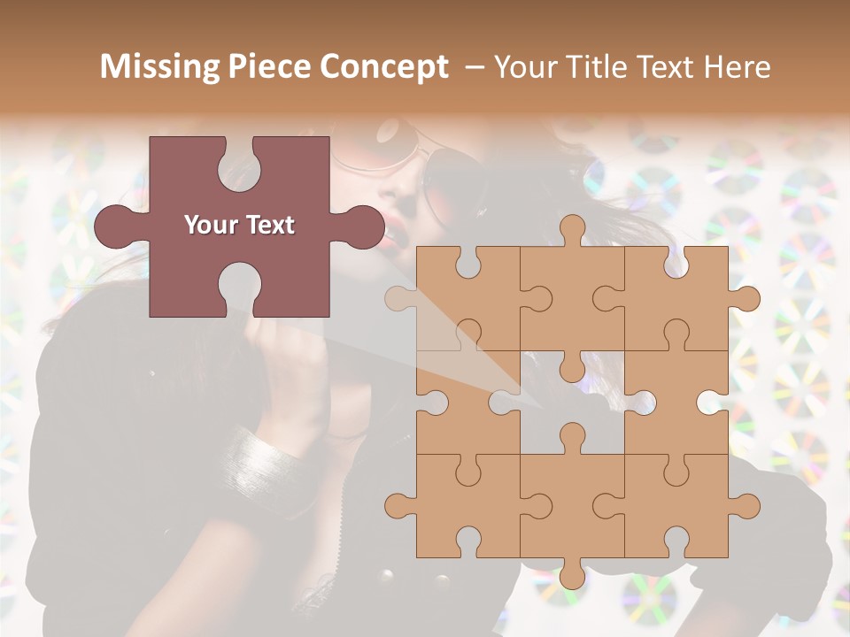 Woman Sunglasses PowerPoint Template