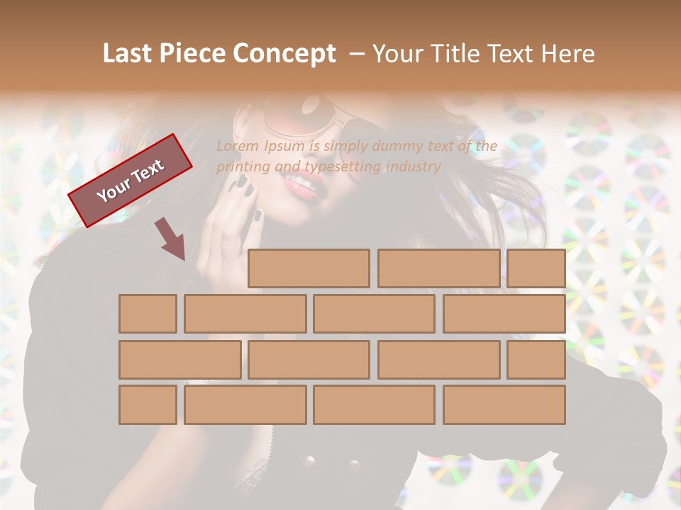 Woman Sunglasses PowerPoint Template