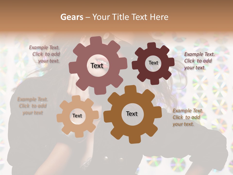 Woman Sunglasses PowerPoint Template