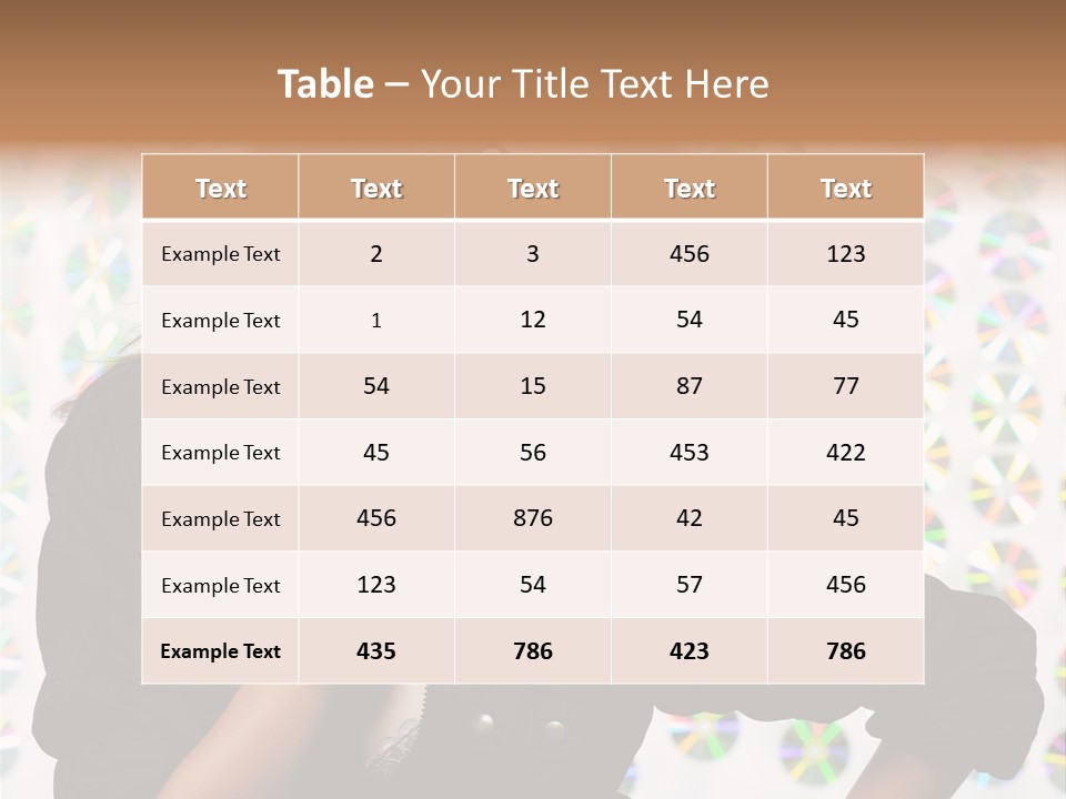 Woman Sunglasses PowerPoint Template