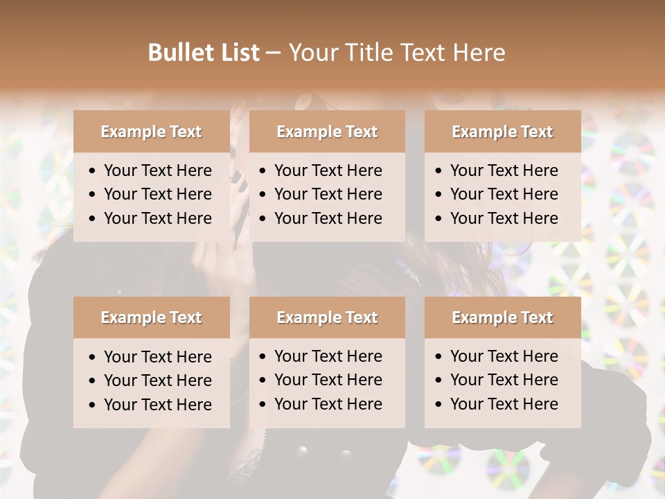 Woman Sunglasses PowerPoint Template