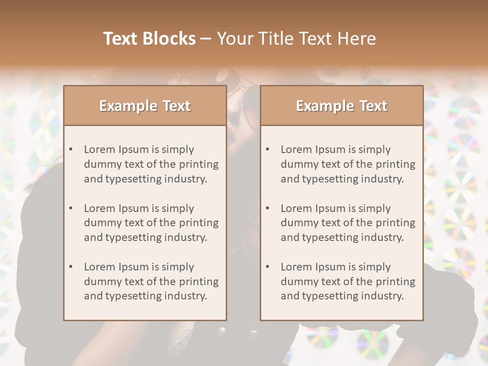 Woman Sunglasses PowerPoint Template