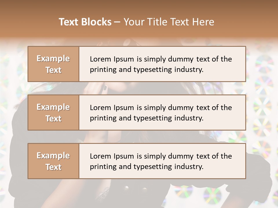 Woman Sunglasses PowerPoint Template