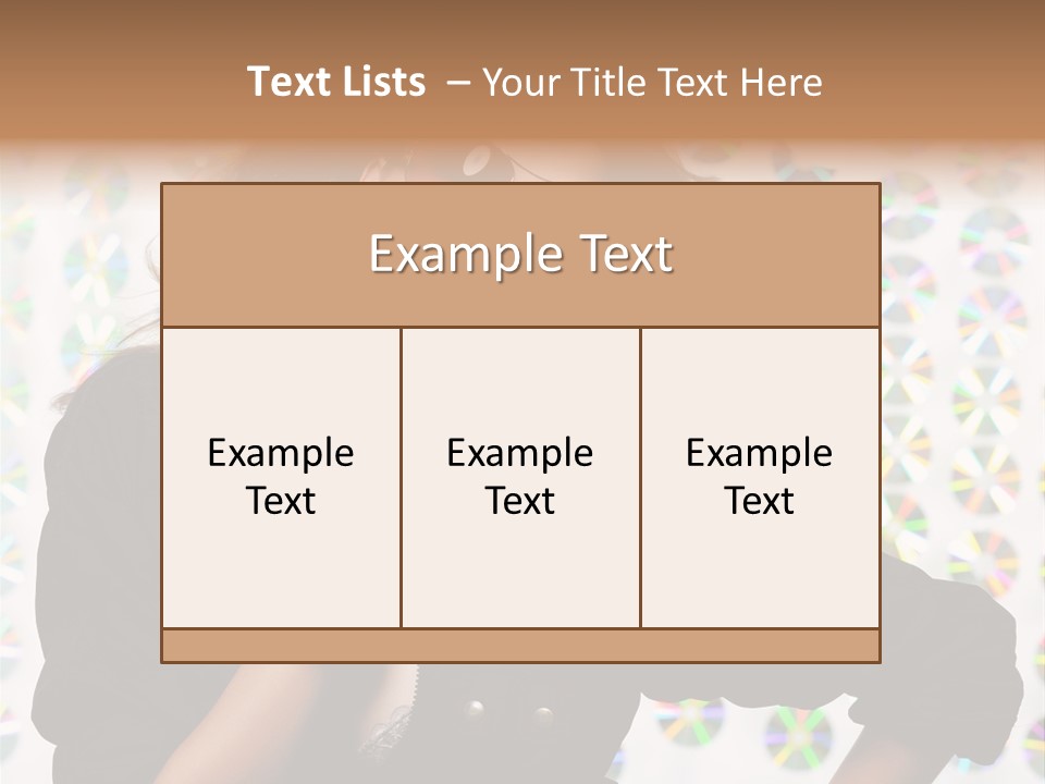 Woman Sunglasses PowerPoint Template