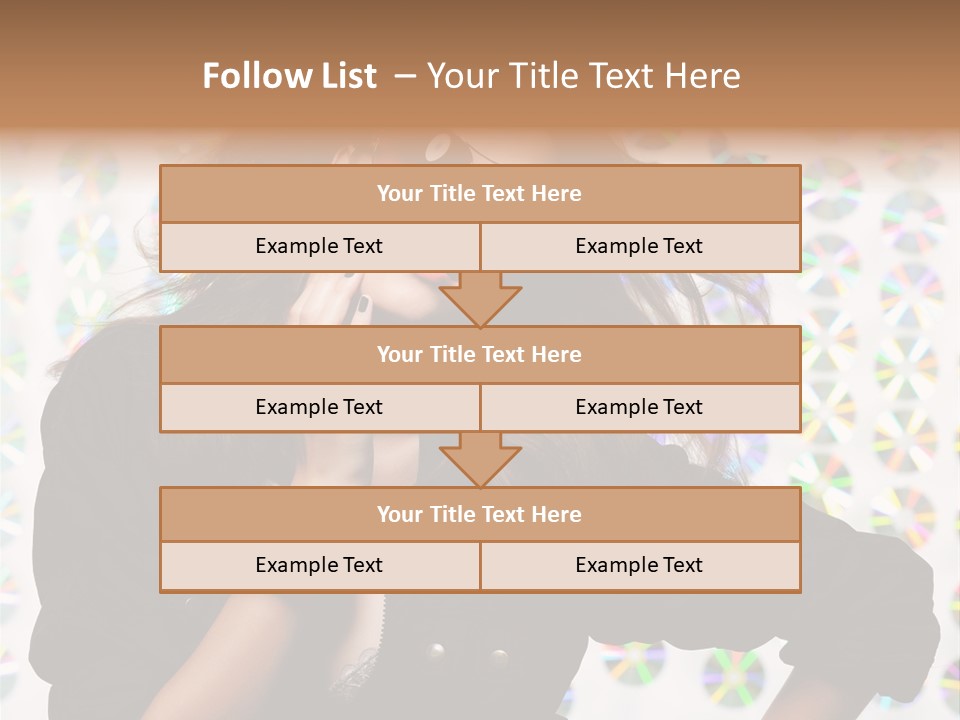 Woman Sunglasses PowerPoint Template