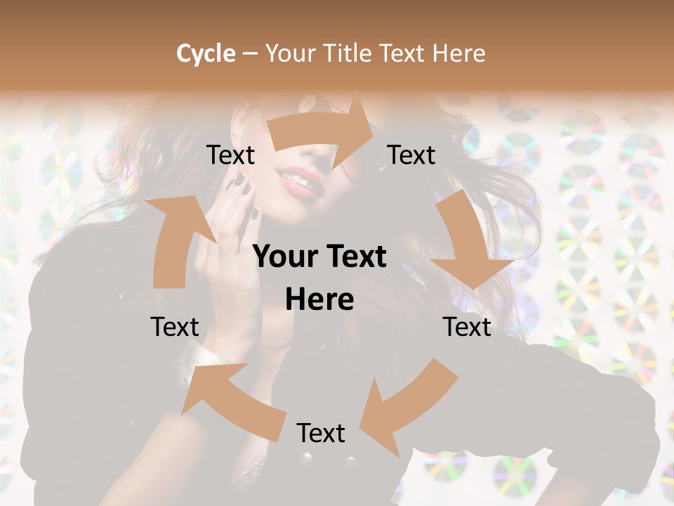 Woman Sunglasses PowerPoint Template