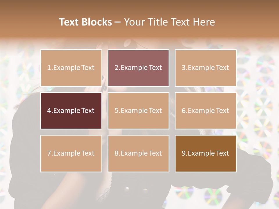 Woman Sunglasses PowerPoint Template